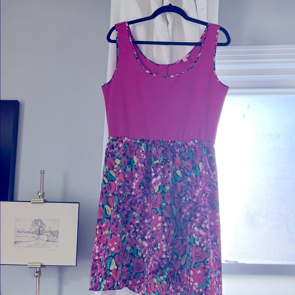 Lilly Pulitzer Vibrant Pink and Floral Wild Confetti Dress